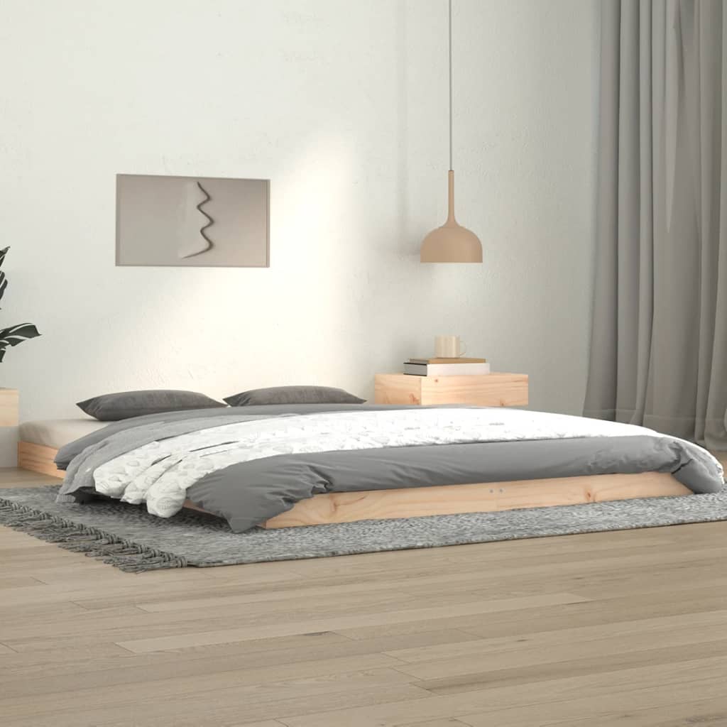 Bedframe massief grenenhout 140x190 cm is nu te koop bij PeponiXL, paradijselijk wonen!