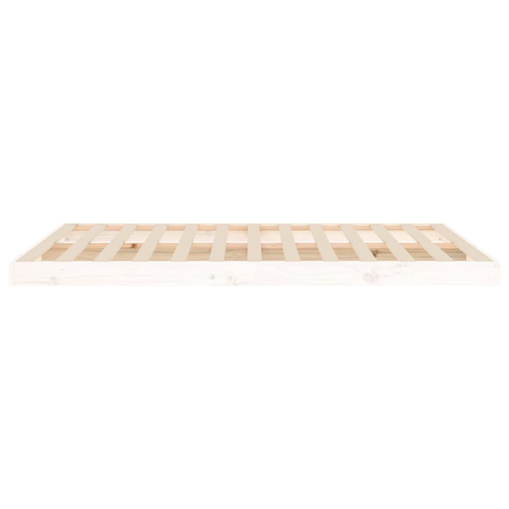 Bedframe massief grenenhout wit 135x190 cm is nu te koop bij PeponiXL, paradijselijk wonen!