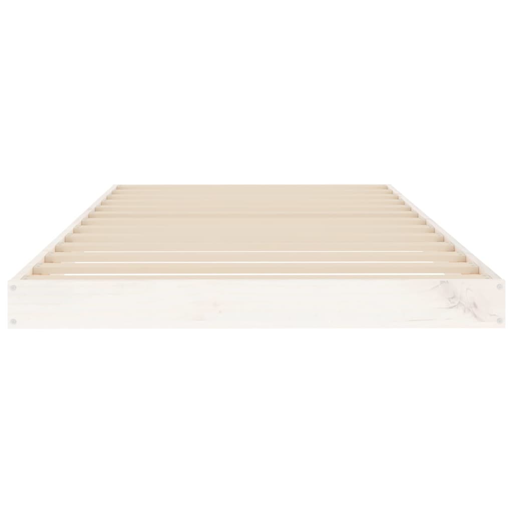 Bedframe massief grenenhout wit 90x190 cm is nu te koop bij PeponiXL, paradijselijk wonen!