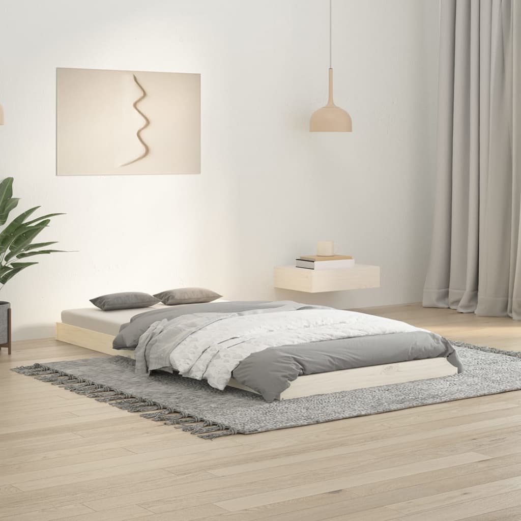 Bedframe massief grenenhout wit 90x190 cm is nu te koop bij PeponiXL, paradijselijk wonen!
