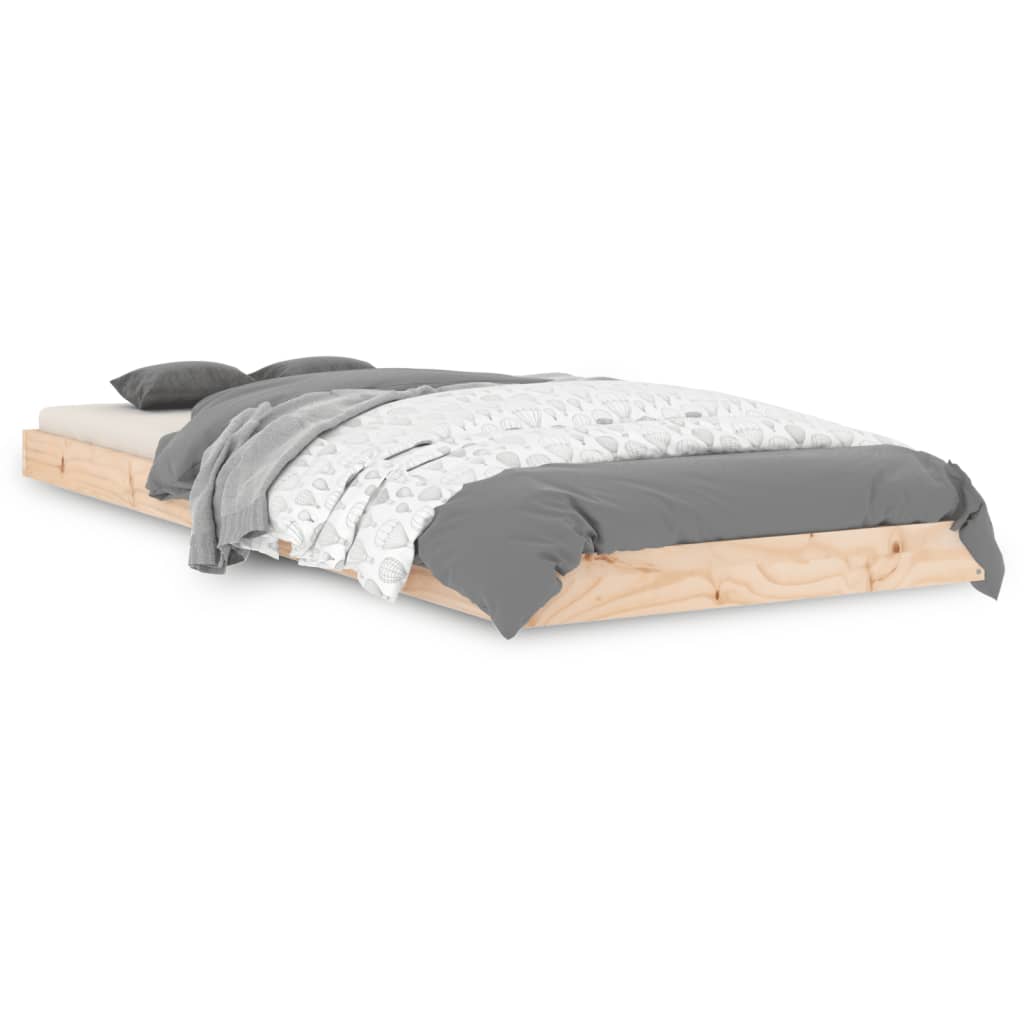 Bedframe massief grenenhout 75x190 cm is nu te koop bij PeponiXL, paradijselijk wonen!