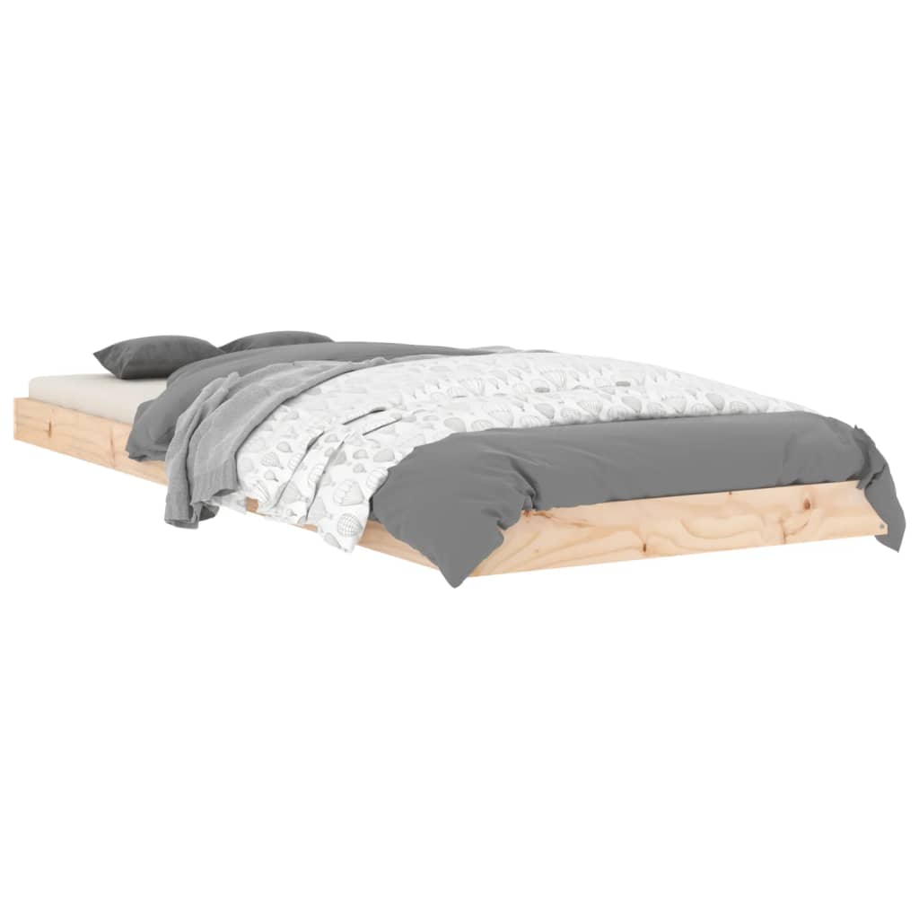 Bedframe massief grenenhout 75x190 cm is nu te koop bij PeponiXL, paradijselijk wonen!