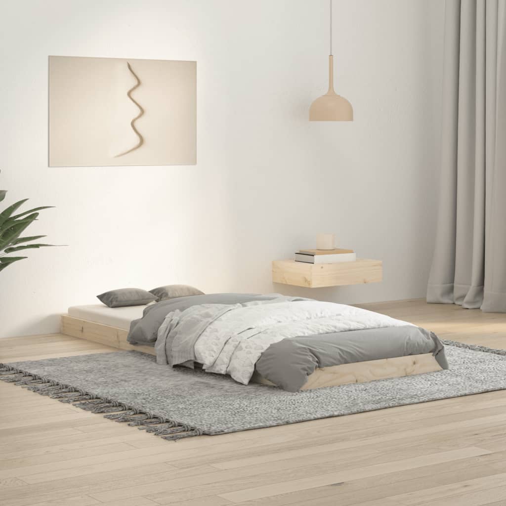 Bedframe massief grenenhout 75x190 cm is nu te koop bij PeponiXL, paradijselijk wonen!