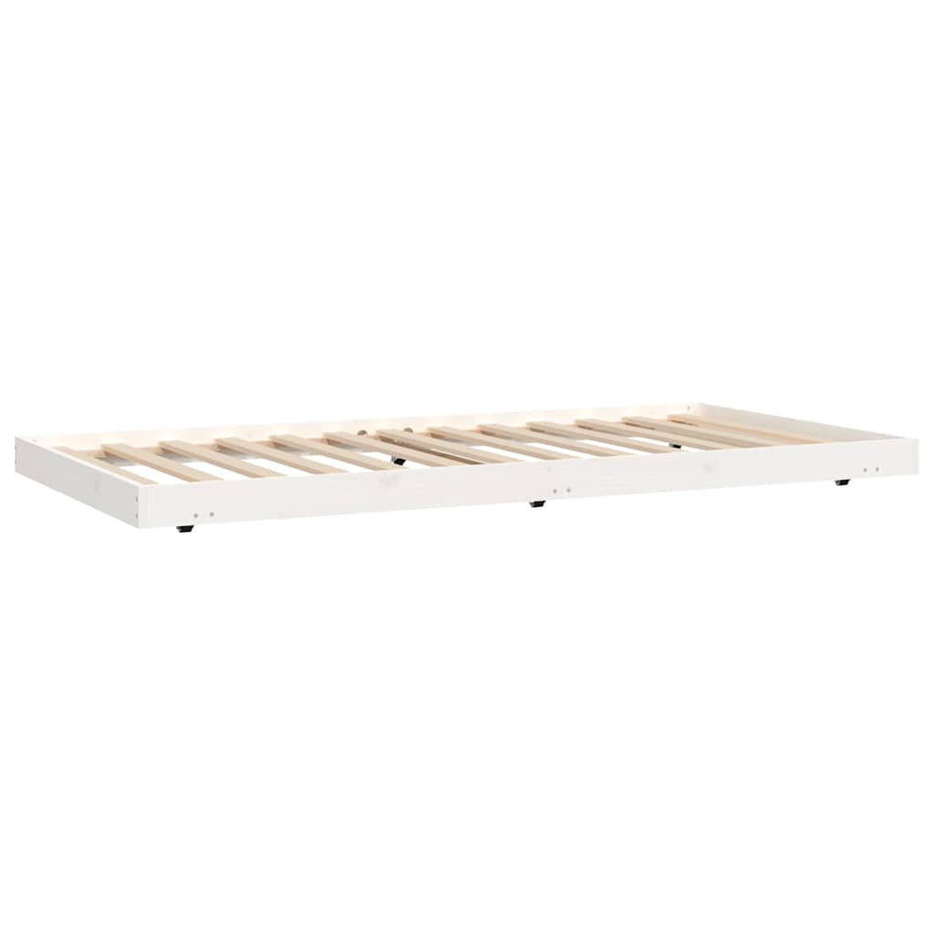 Bedframe zonder matras massief grenenhout wit 140x200 cm is nu te koop bij PeponiXL, paradijselijk wonen!