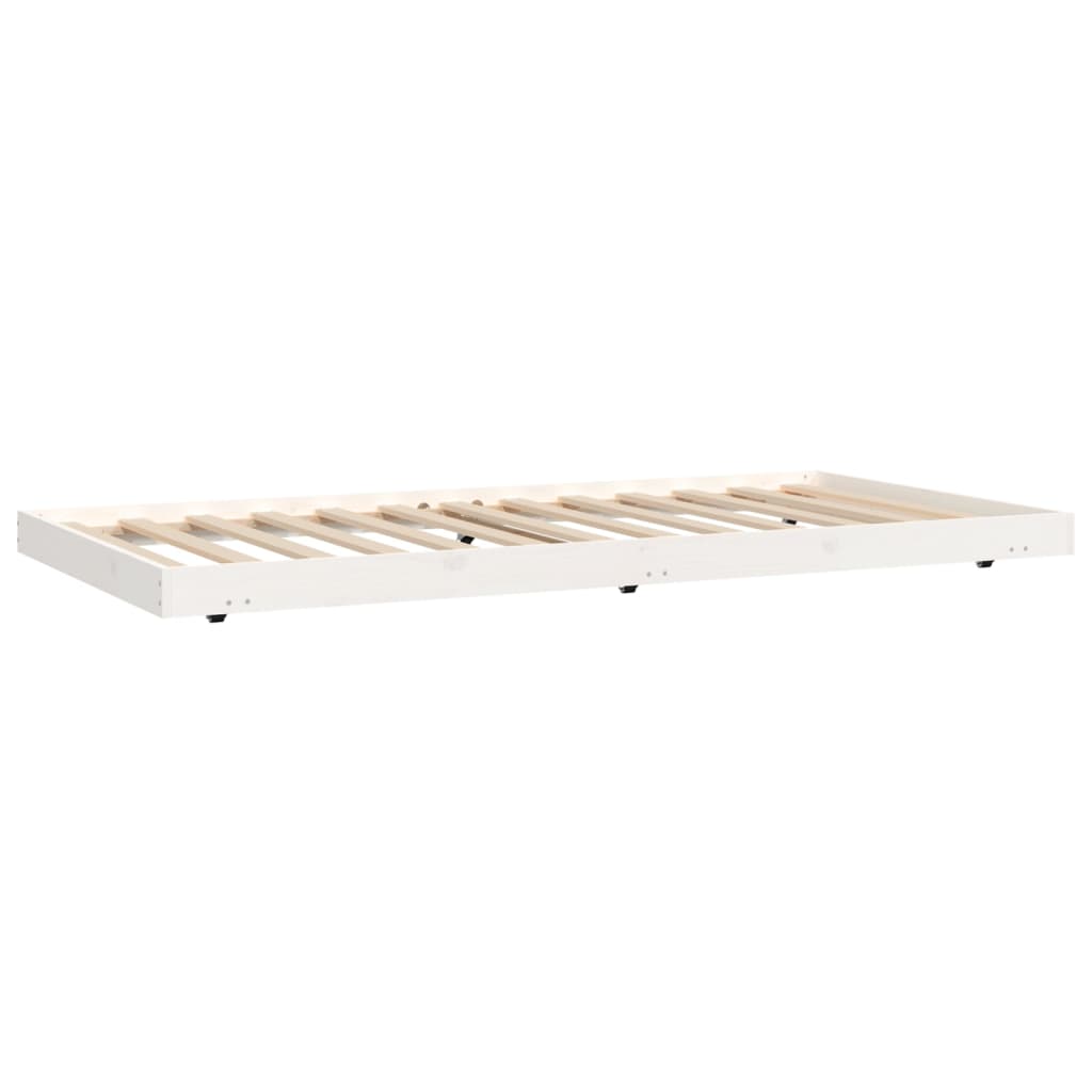 Bedframe zonder matras massief grenenhout wit 90x200 cm is nu te koop bij PeponiXL, paradijselijk wonen!