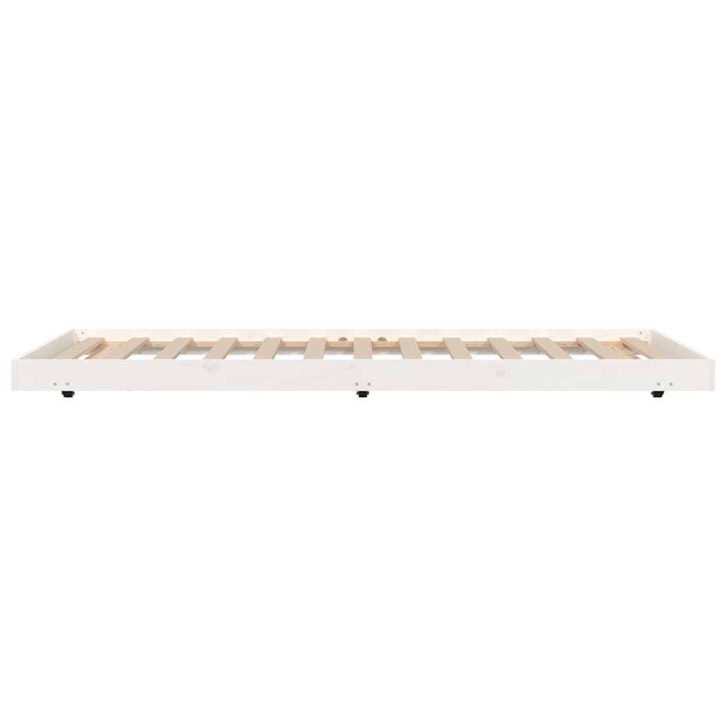 Bedframe zonder matras massief grenenhout wit 90x200 cm is nu te koop bij PeponiXL, paradijselijk wonen!