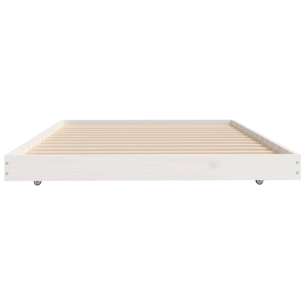 Bedframe zonder matras massief grenenhout wit 90x200 cm is nu te koop bij PeponiXL, paradijselijk wonen!