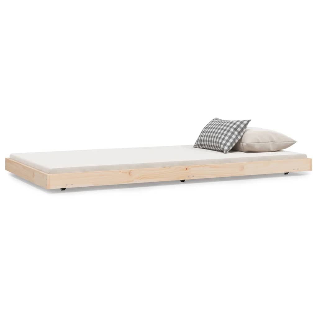 Bedframe zonder matras massief grenenhout 80x200 cm is nu te koop bij PeponiXL, paradijselijk wonen!