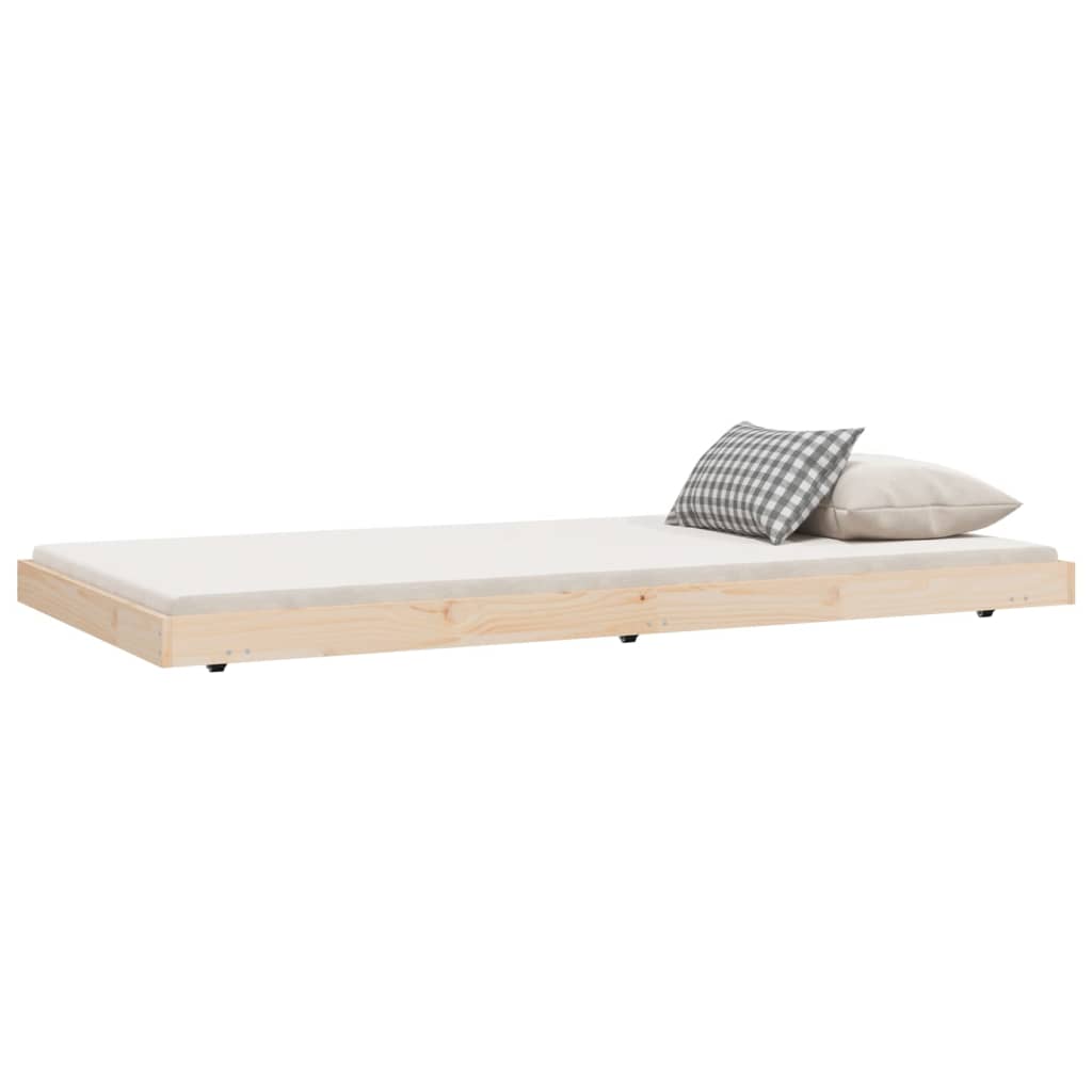 Bedframe zonder matras massief grenenhout 80x200 cm is nu te koop bij PeponiXL, paradijselijk wonen!