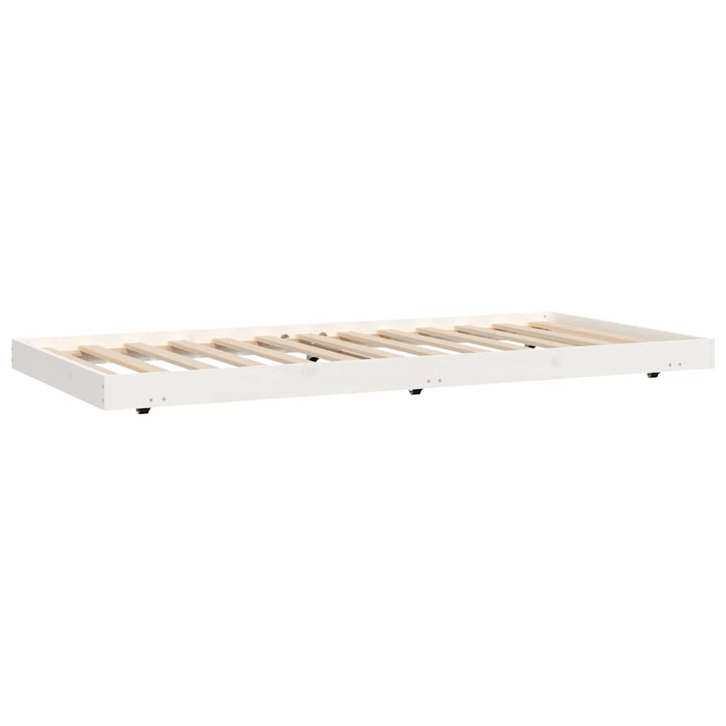 Bedframe zonder matras massief grenenhout wit 90x190 cm is nu te koop bij PeponiXL, paradijselijk wonen!