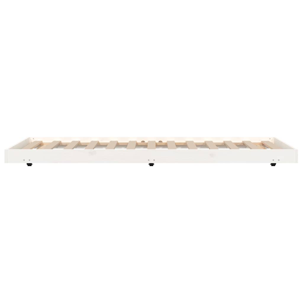 Bedframe zonder matras massief grenenhout wit 90x190 cm is nu te koop bij PeponiXL, paradijselijk wonen!