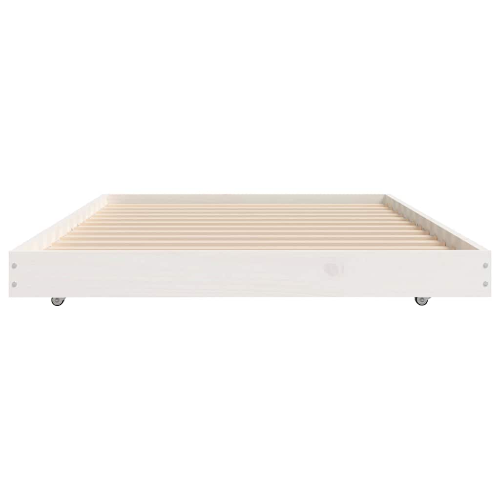 Bedframe zonder matras massief grenenhout wit 90x190 cm is nu te koop bij PeponiXL, paradijselijk wonen!