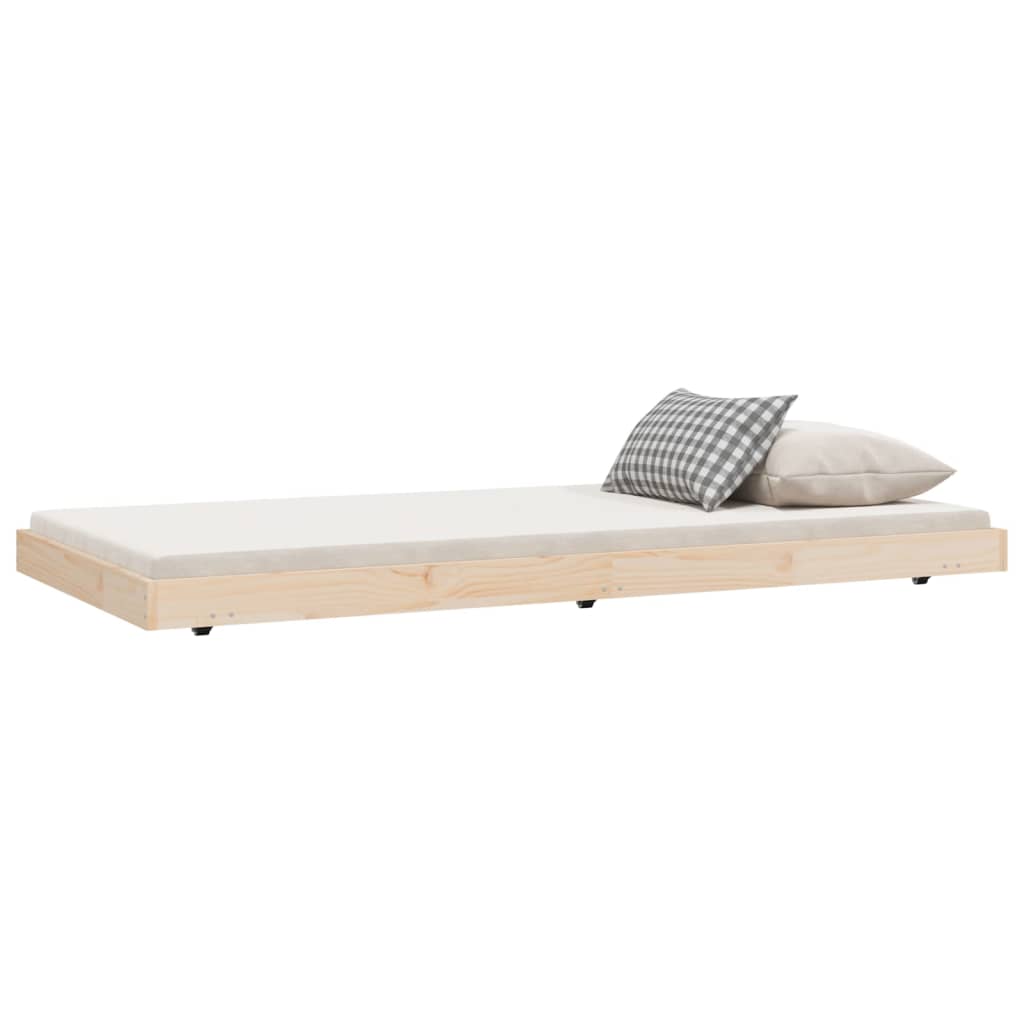 Bedframe zonder matras massief grenenhout 75x190 cm is nu te koop bij PeponiXL, paradijselijk wonen!