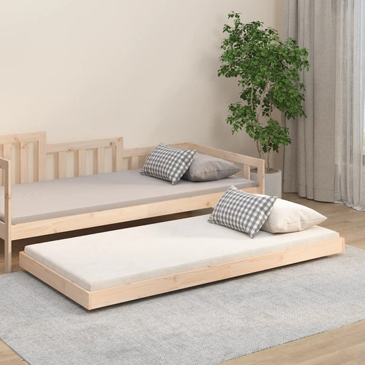 Bedframe zonder matras massief grenenhout 75x190 cm is nu te koop bij PeponiXL, paradijselijk wonen!