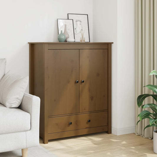 Hoge kast 83x41,5x100 cm massief grenenhout honingbruin is nu te koop bij PeponiXL, paradijselijk wonen!