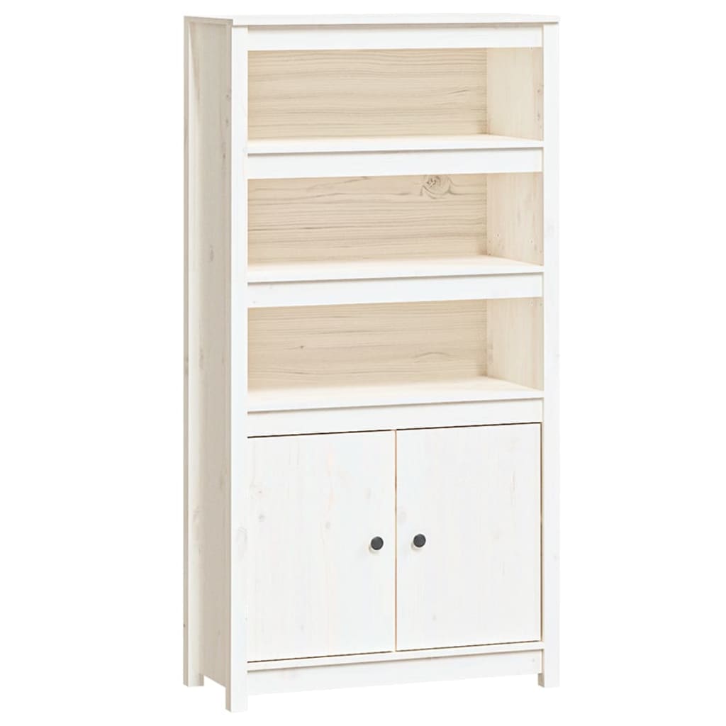 Hoge kast 80x35x154 cm massief grenenhout wit is nu te koop bij PeponiXL, paradijselijk wonen!