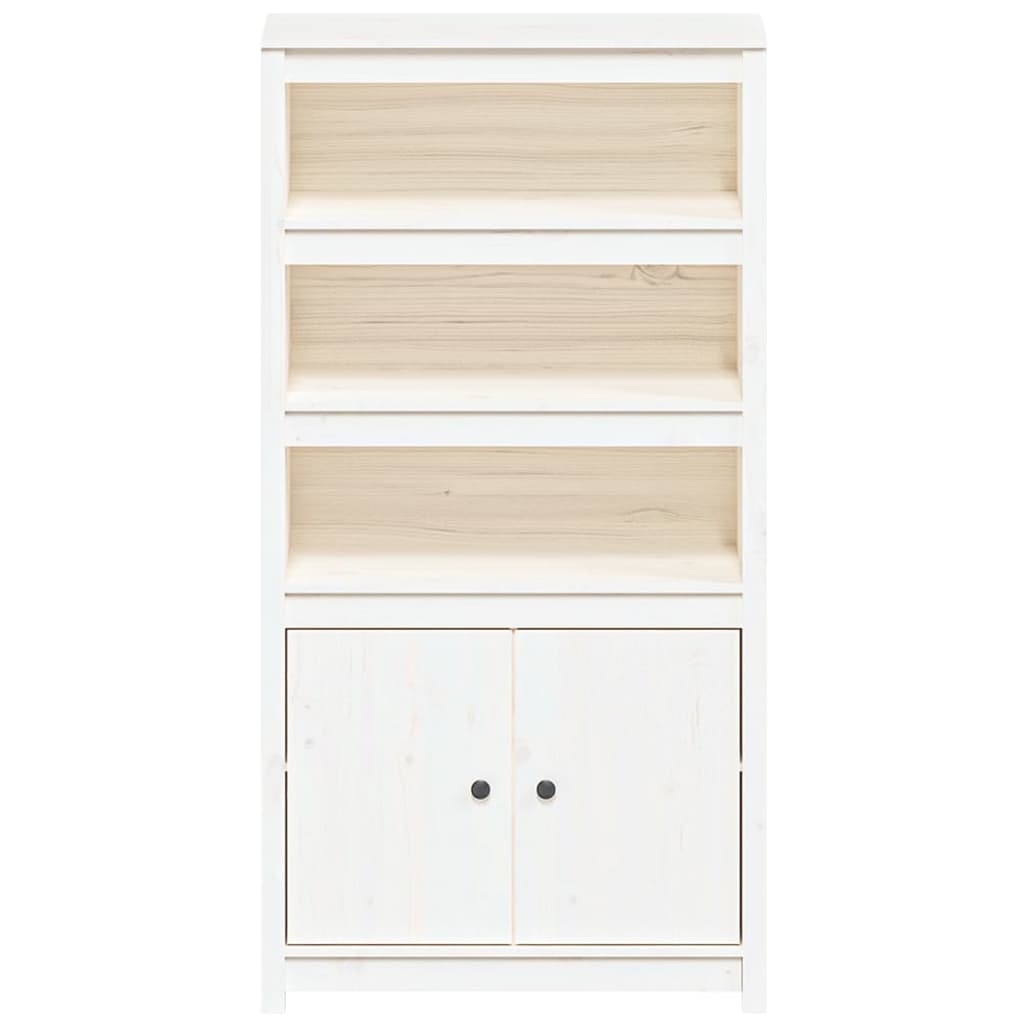 Hoge kast 80x35x154 cm massief grenenhout wit is nu te koop bij PeponiXL, paradijselijk wonen!