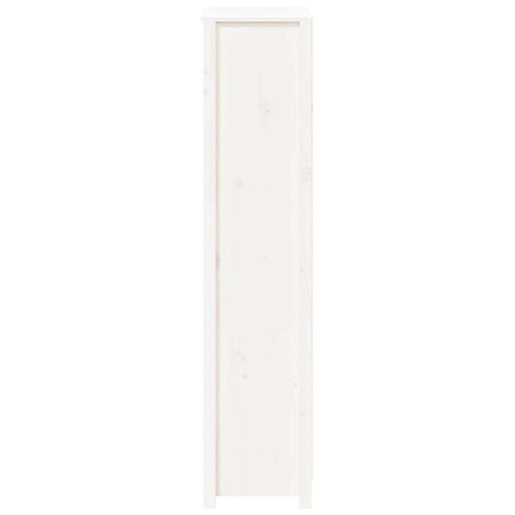 Hoge kast 80x35x154 cm massief grenenhout wit is nu te koop bij PeponiXL, paradijselijk wonen!