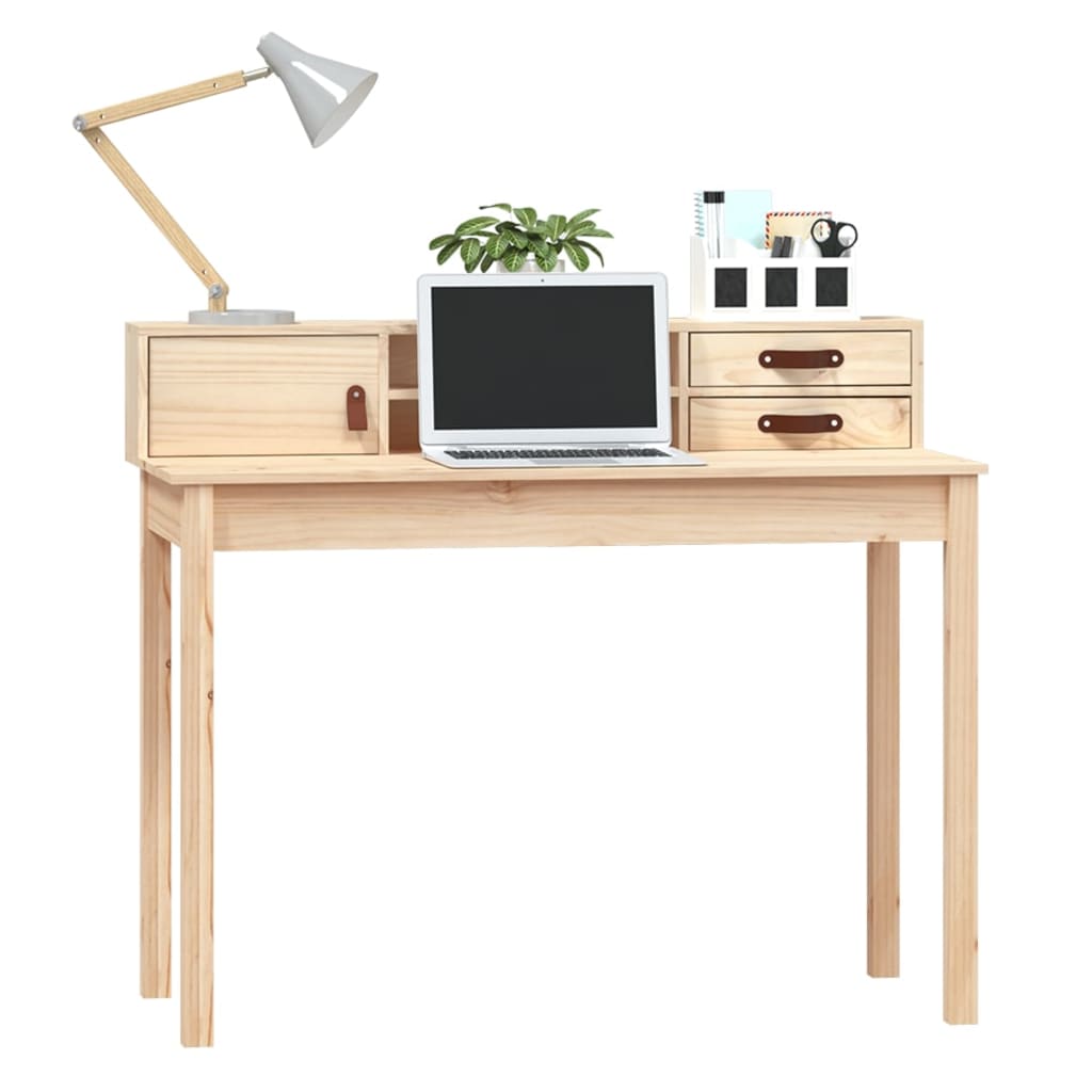 Bureau 110x50x93 cm massief grenenhout is nu te koop bij PeponiXL, paradijselijk wonen!