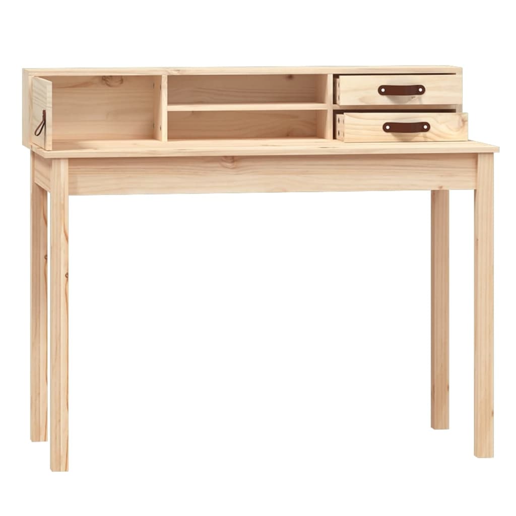 Bureau 110x50x93 cm massief grenenhout is nu te koop bij PeponiXL, paradijselijk wonen!