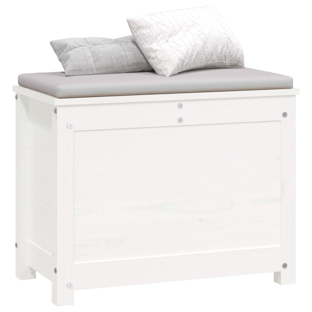 Opbergbox wit 60x32x45,5 cm massief grenenhout is nu te koop bij PeponiXL, paradijselijk wonen!