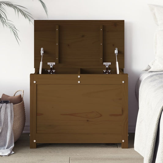 Opbergbox honingbruin 60x32x45,5 cm massief grenenhout is nu te koop bij PeponiXL, paradijselijk wonen!