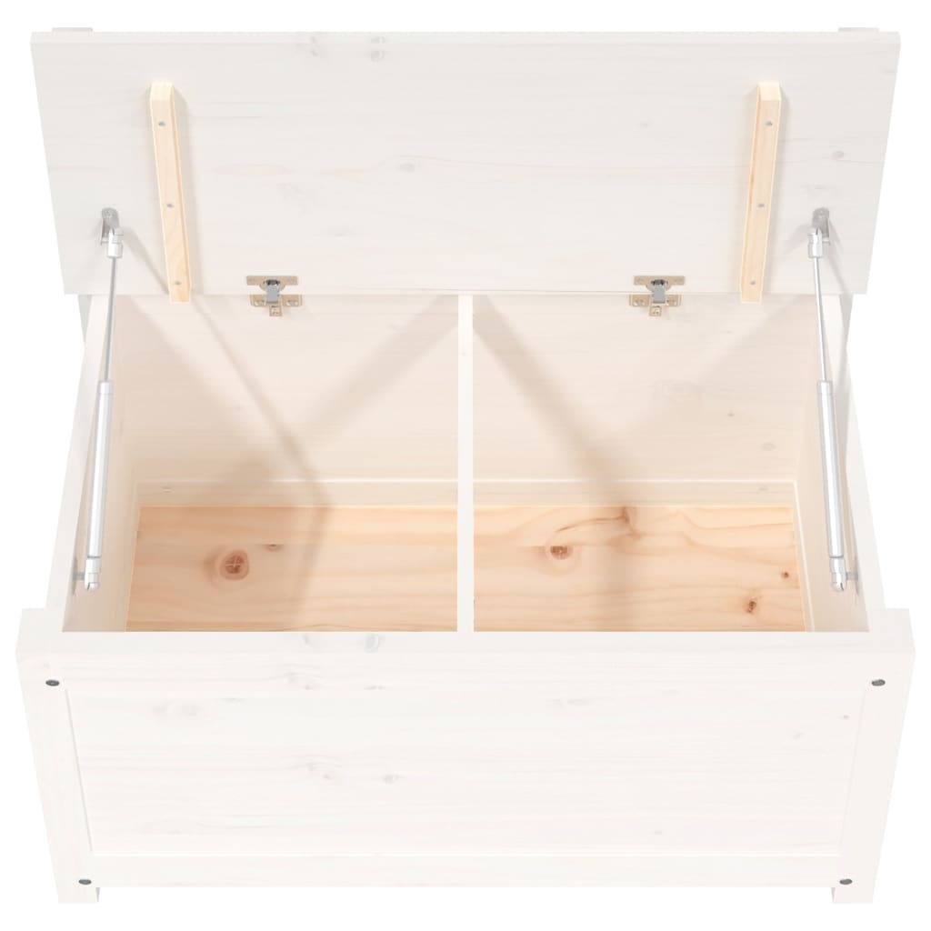Bankje 80x41x77 cm massief grenenhout wit is nu te koop bij PeponiXL, paradijselijk wonen!