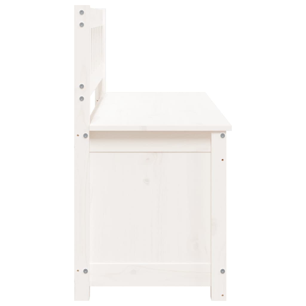 Bankje 110x41x76,5 cm massief grenenhout wit is nu te koop bij PeponiXL, paradijselijk wonen!