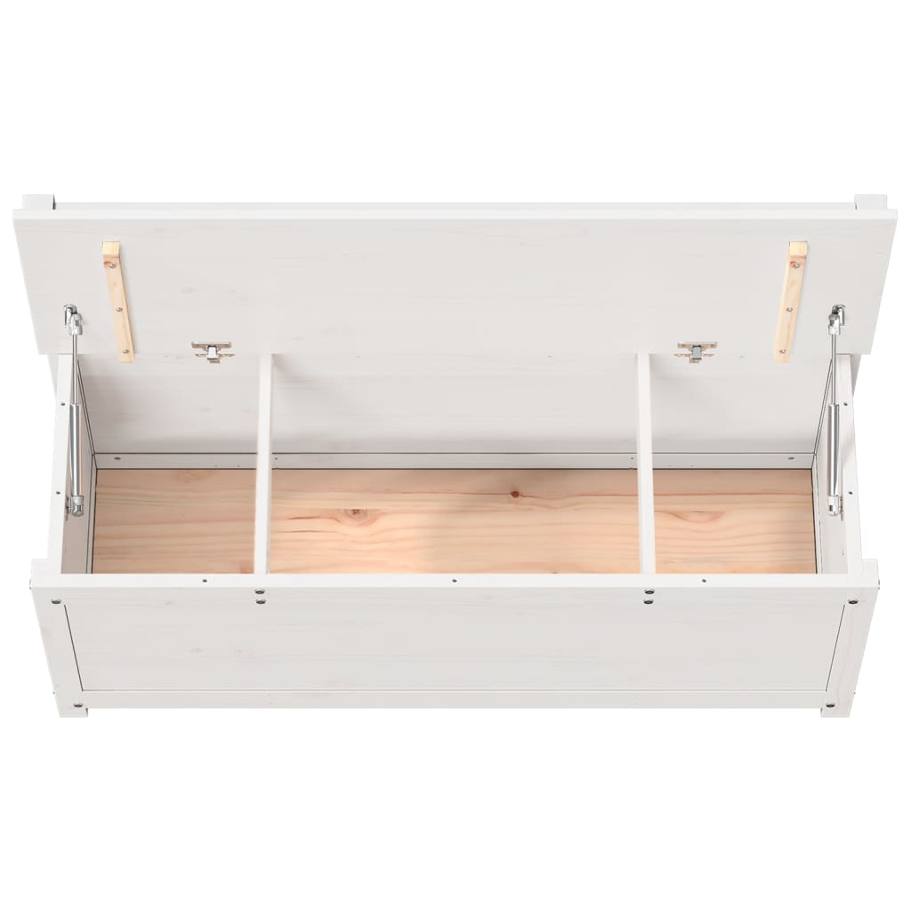 Bankje 110x41x76,5 cm massief grenenhout wit is nu te koop bij PeponiXL, paradijselijk wonen!