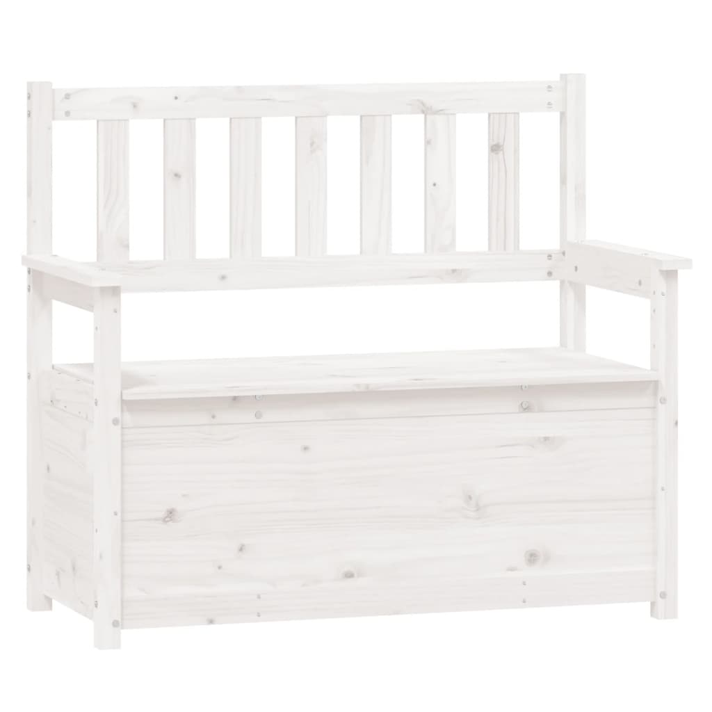 Bankje 112,5x51,5x96,5 cm massief grenenhout wit is nu te koop bij PeponiXL, paradijselijk wonen!