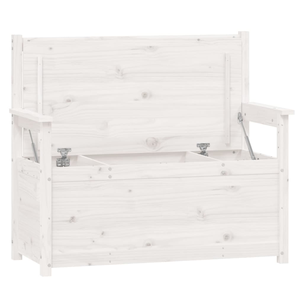 Bankje 112,5x51,5x96,5 cm massief grenenhout wit is nu te koop bij PeponiXL, paradijselijk wonen!