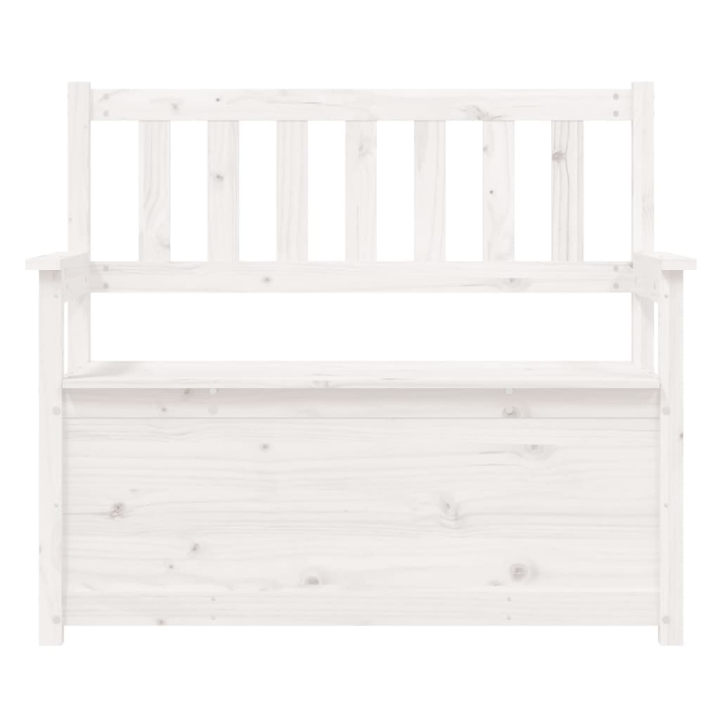 Bankje 112,5x51,5x96,5 cm massief grenenhout wit is nu te koop bij PeponiXL, paradijselijk wonen!