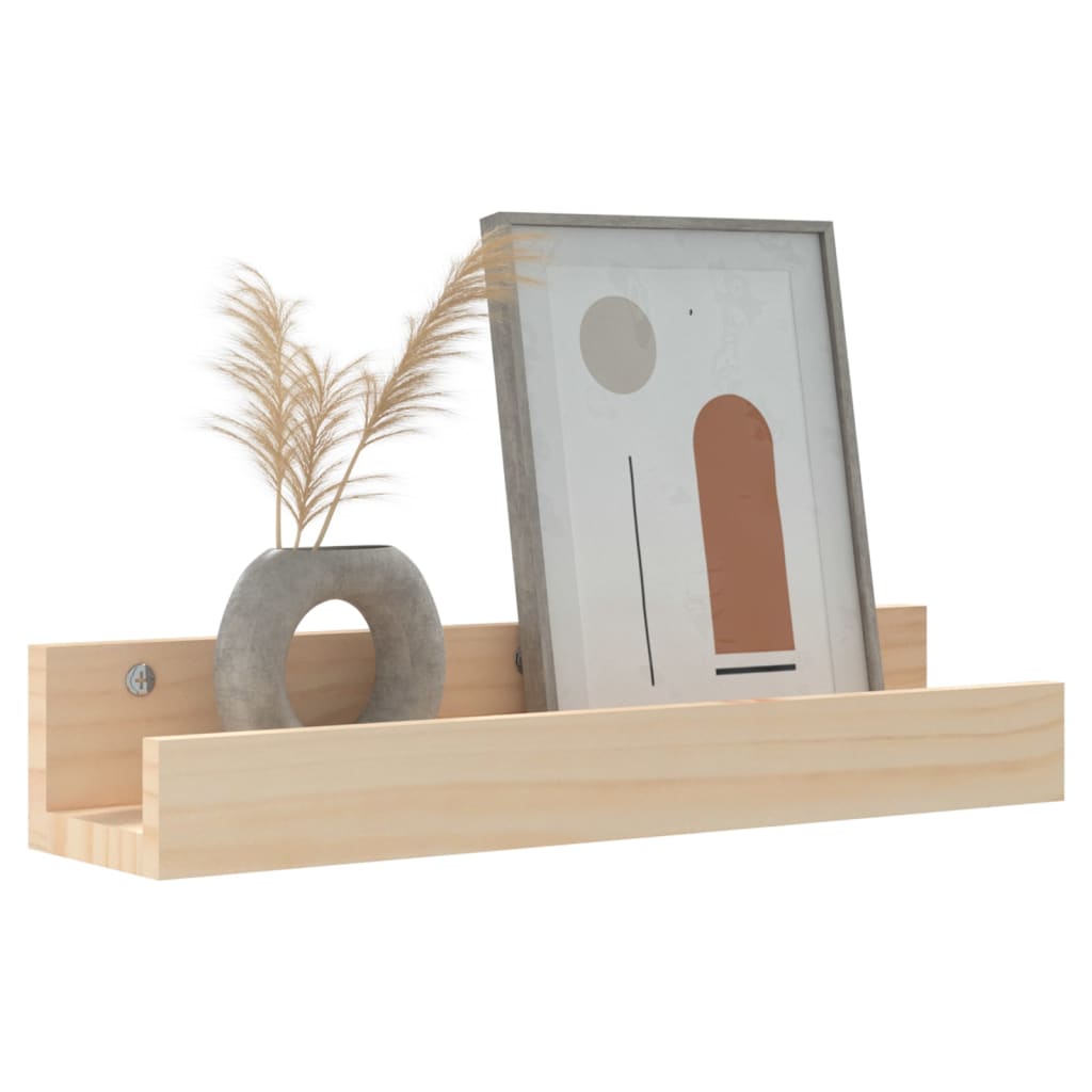 Wandschappen 2 st 50x12x9 cm massief grenenhout is nu te koop bij PeponiXL, paradijselijk wonen!