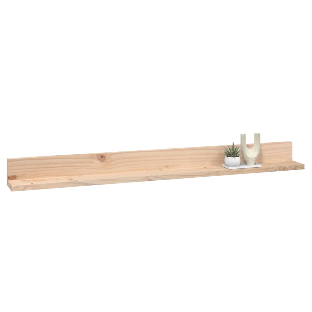 Wandkasten 2 st 110x11x9 cm massief grenenhout is nu te koop bij PeponiXL, paradijselijk wonen!