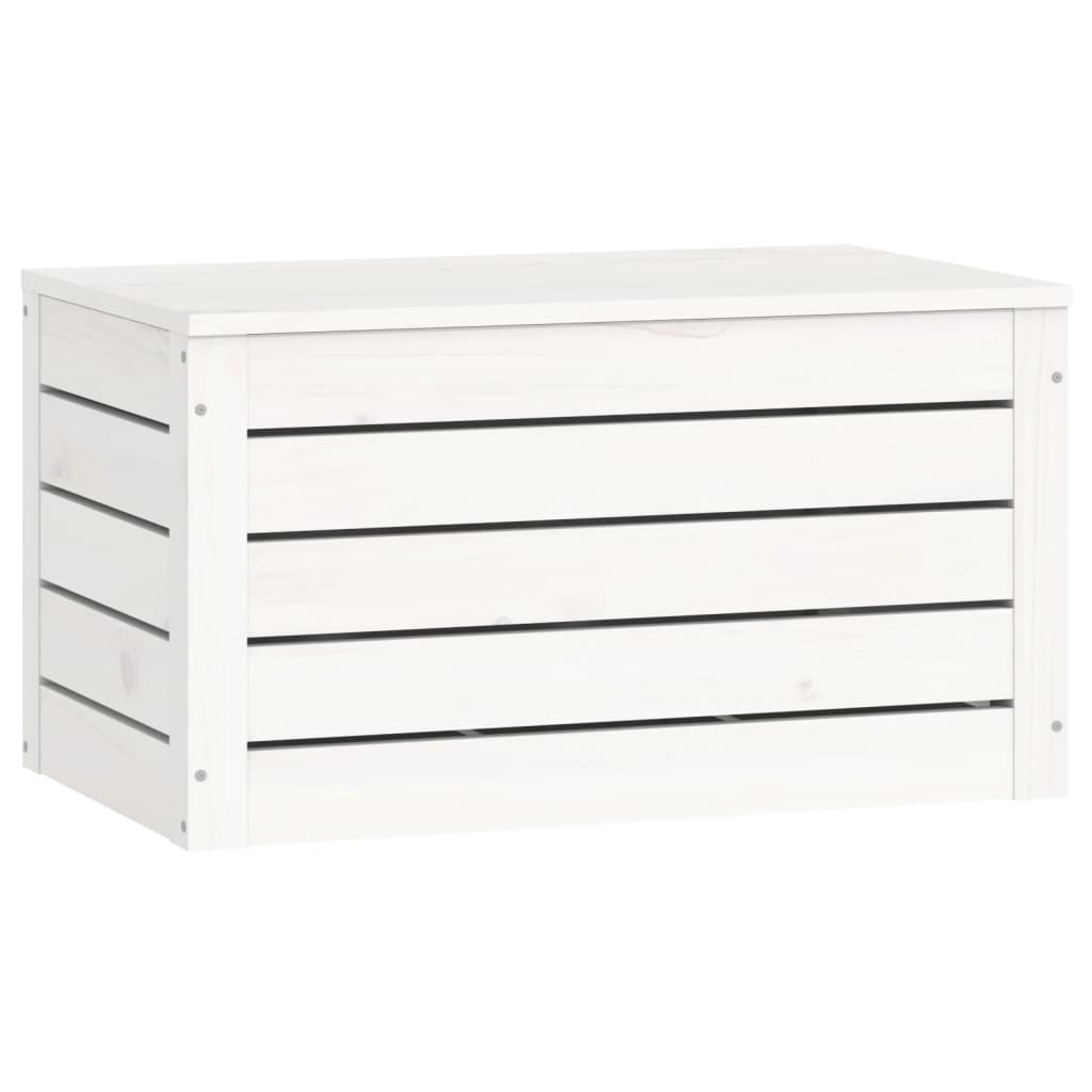 Opbergbox wit 59,5x36,5x33 cm massief grenenhout is nu te koop bij PeponiXL, paradijselijk wonen!