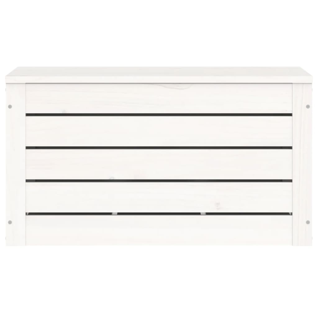 Opbergbox wit 59,5x36,5x33 cm massief grenenhout is nu te koop bij PeponiXL, paradijselijk wonen!