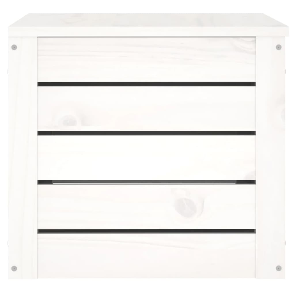 Opbergbox wit 59,5x36,5x33 cm massief grenenhout is nu te koop bij PeponiXL, paradijselijk wonen!