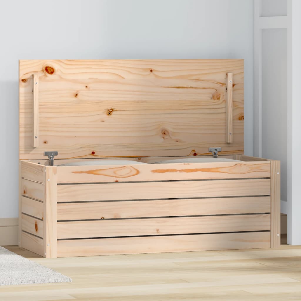 Opbergbox 89x36,5x33 cm massief grenenhout is nu te koop bij PeponiXL, paradijselijk wonen!