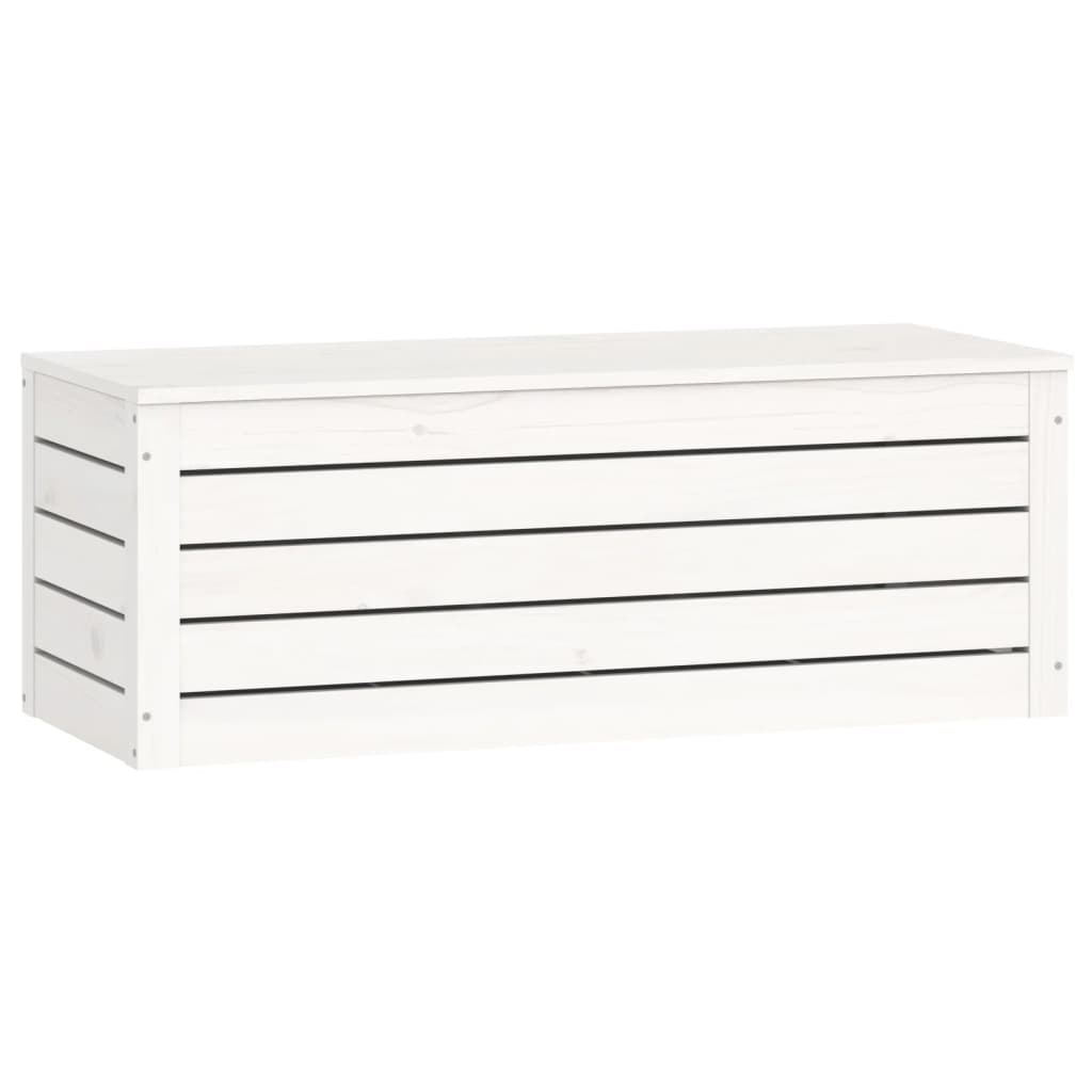Opbergbox wit 89x36,5x33 cm massief grenenhout is nu te koop bij PeponiXL, paradijselijk wonen!