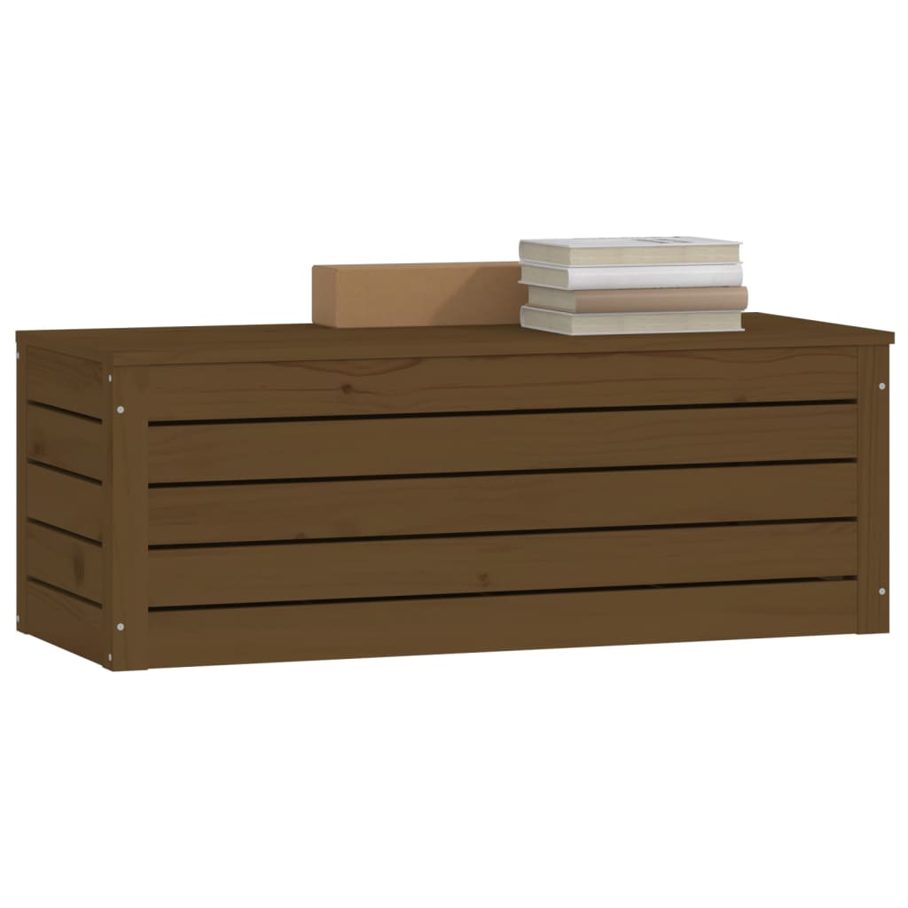 Opbergbox honingbruin 89x36,5x33 cm massief grenenhout is nu te koop bij PeponiXL, paradijselijk wonen!