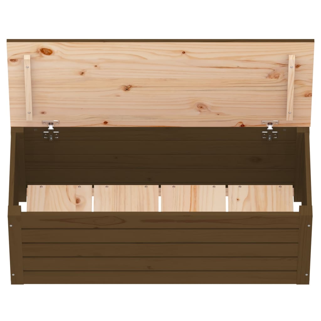 Opbergbox honingbruin 89x36,5x33 cm massief grenenhout is nu te koop bij PeponiXL, paradijselijk wonen!