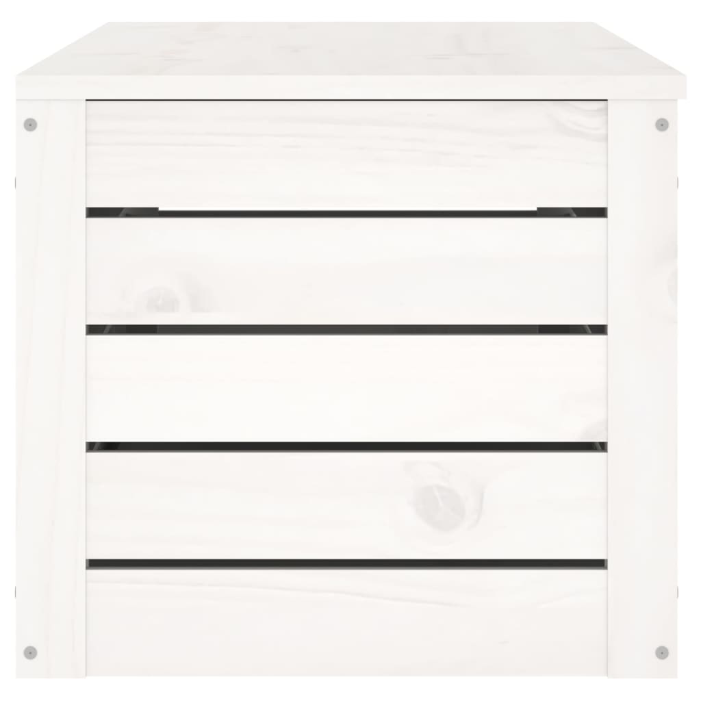 Opbergbox wit 109x36,5x33 cm massief grenenhout is nu te koop bij PeponiXL, paradijselijk wonen!