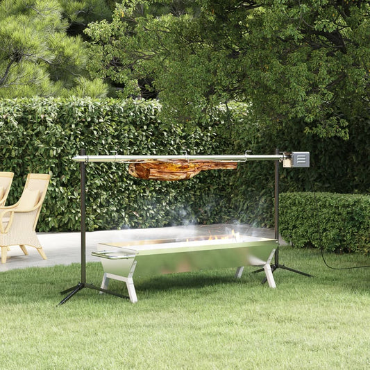 Barbecue grill- en bakset automatisch roestvrij staal is nu te koop bij PeponiXL, paradijselijk wonen!