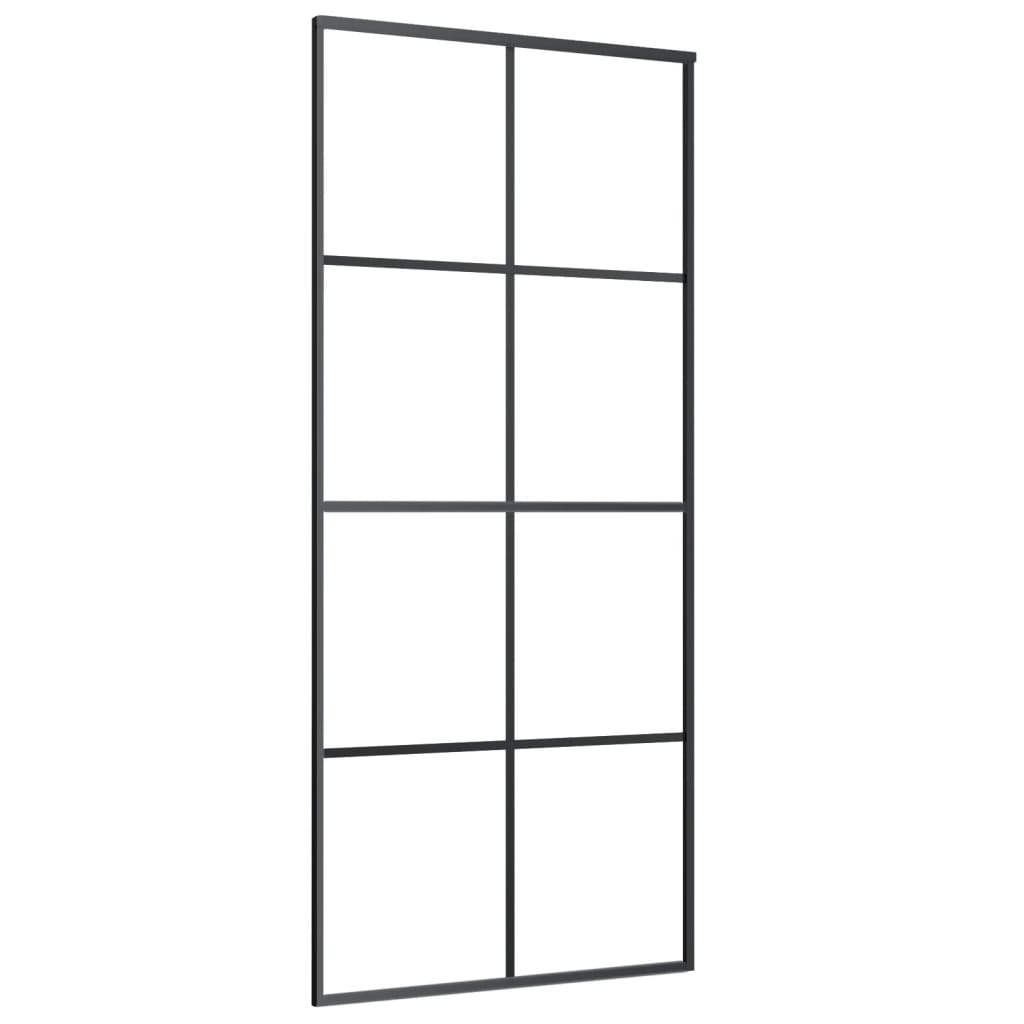 Schuifdeur met beslag 90x205 cm ESG-glas en aluminium is nu te koop bij PeponiXL, paradijselijk wonen!