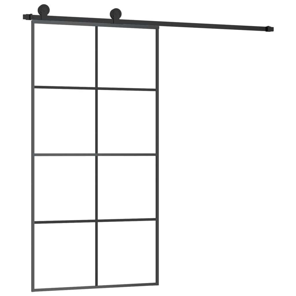 Schuifdeur met beslag 102,5x205 cm ESG-glas en aluminium is nu te koop bij PeponiXL, paradijselijk wonen!