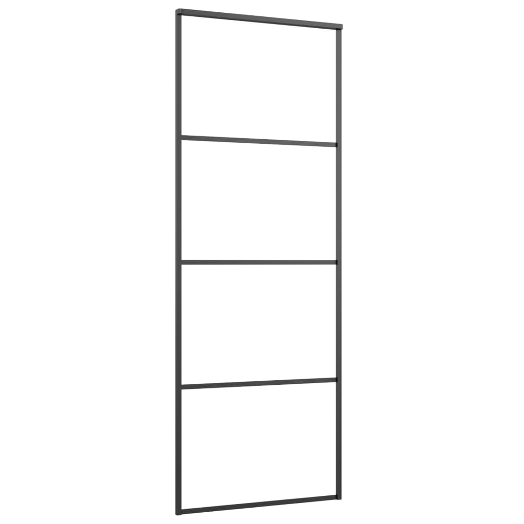 Schuifdeur met beslag 76x205 cm ESG-glas en aluminium is nu te koop bij PeponiXL, paradijselijk wonen!