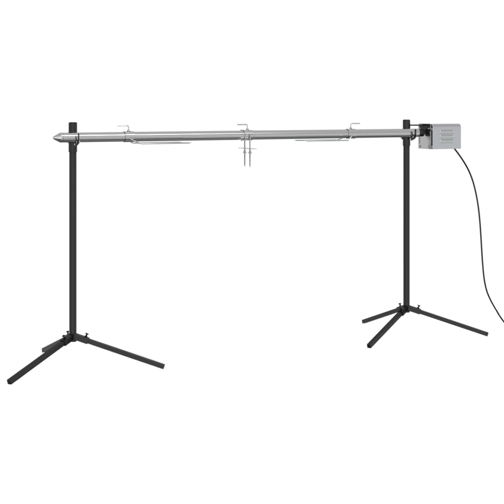Automatische barbecue met motor 150x46,5x82,5 cm roestvrijstaal is nu te koop bij PeponiXL, paradijselijk wonen!