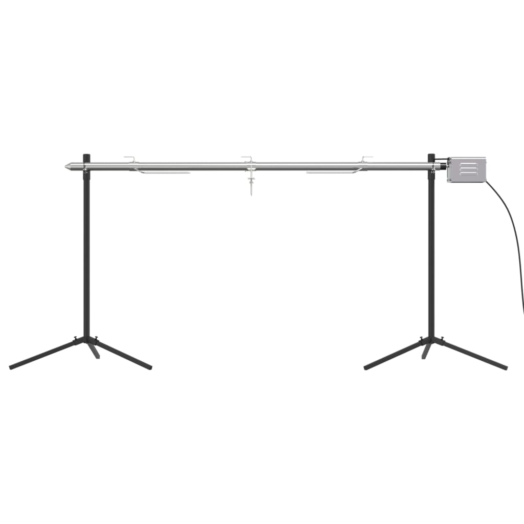 Automatische barbecue met motor 150x46,5x82,5 cm roestvrijstaal is nu te koop bij PeponiXL, paradijselijk wonen!