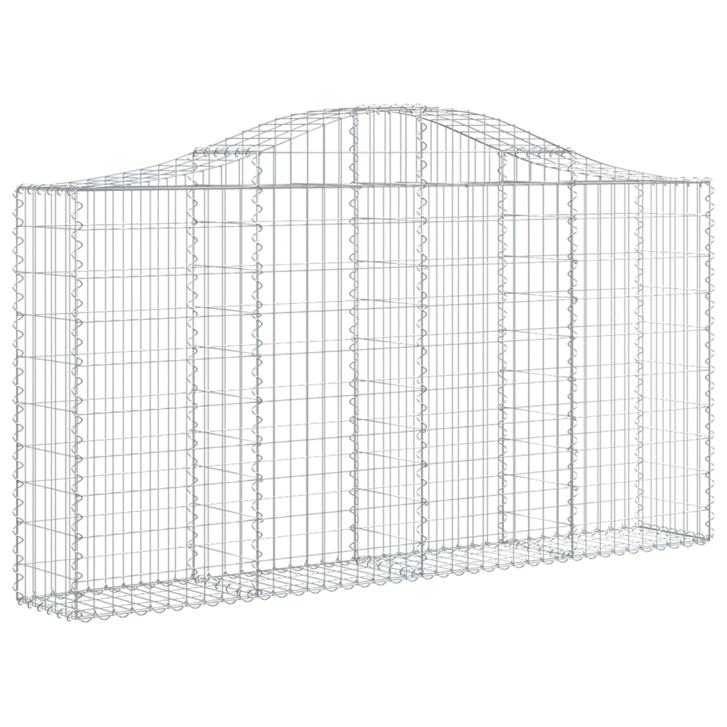 Schanskorf gewelfd 200x30x100/120 cm gegalvaniseerd ijzer is nu te koop bij PeponiXL, paradijselijk wonen!