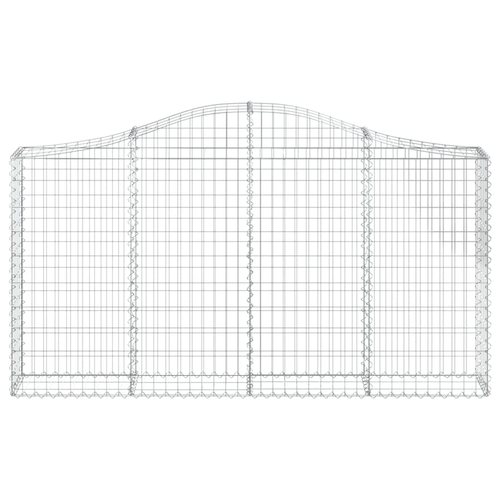 Schanskorf gewelfd 200x30x100/120 cm gegalvaniseerd ijzer is nu te koop bij PeponiXL, paradijselijk wonen!